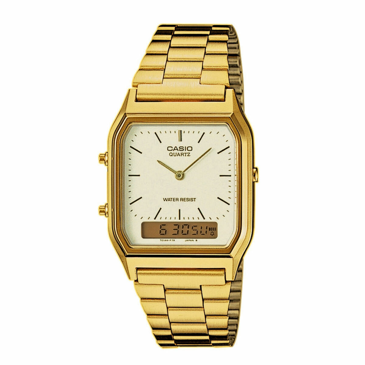 ceas barbati casio edgy collection gold aur auriu*