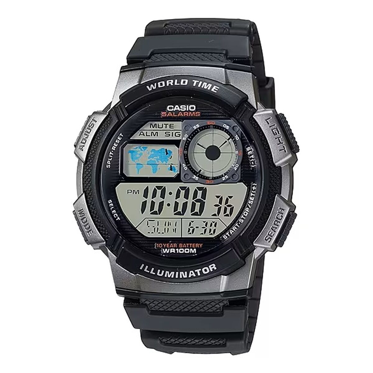 ceas barbati casio world time illuminator negru (Ã 43 mm) ceas barbati casio world time illuminator negru (Ã 43 mm)