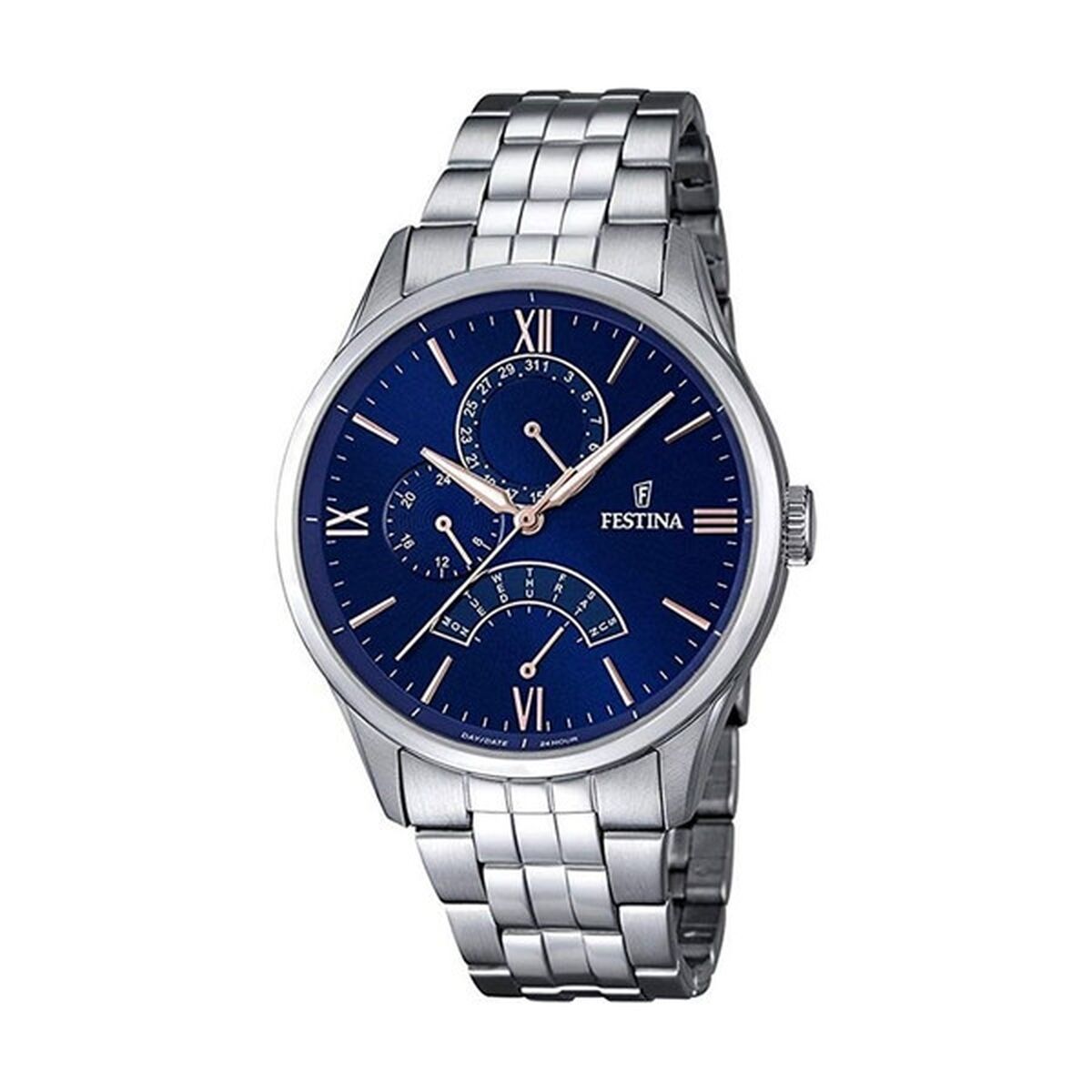 ceas barbati festina f16822/3 argintiu Ã 43 mm
