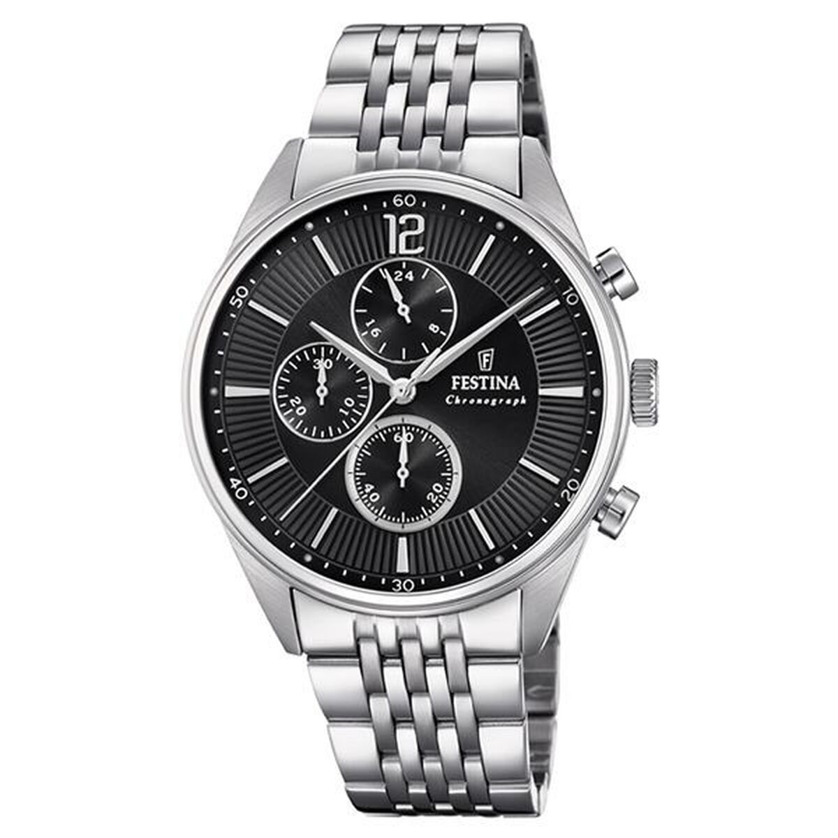 ceas barbati festina f20285/4 negru argintiu