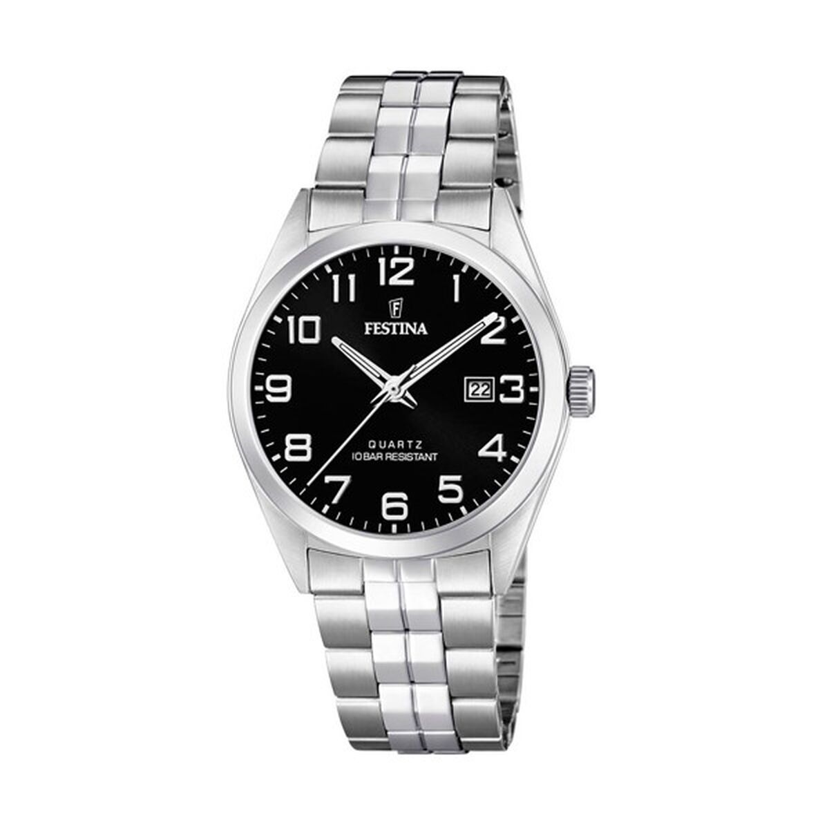 ceas barbati festina f20437/4 negru argintiu (Ã 40 mm)