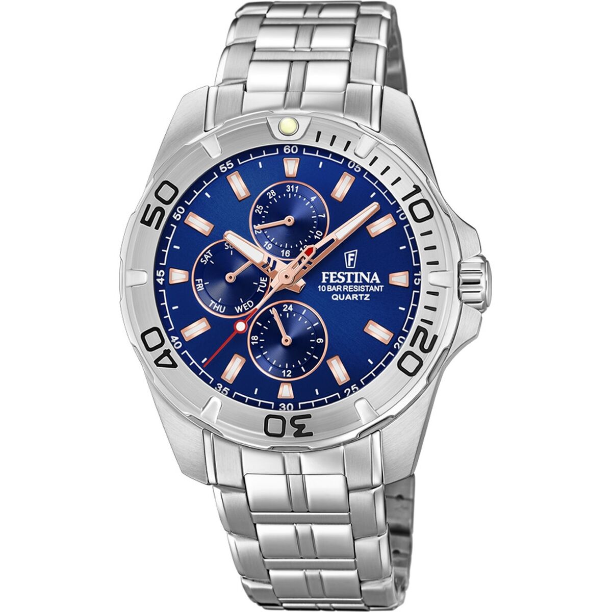 ceas barbati festina f20445/5 argintiu