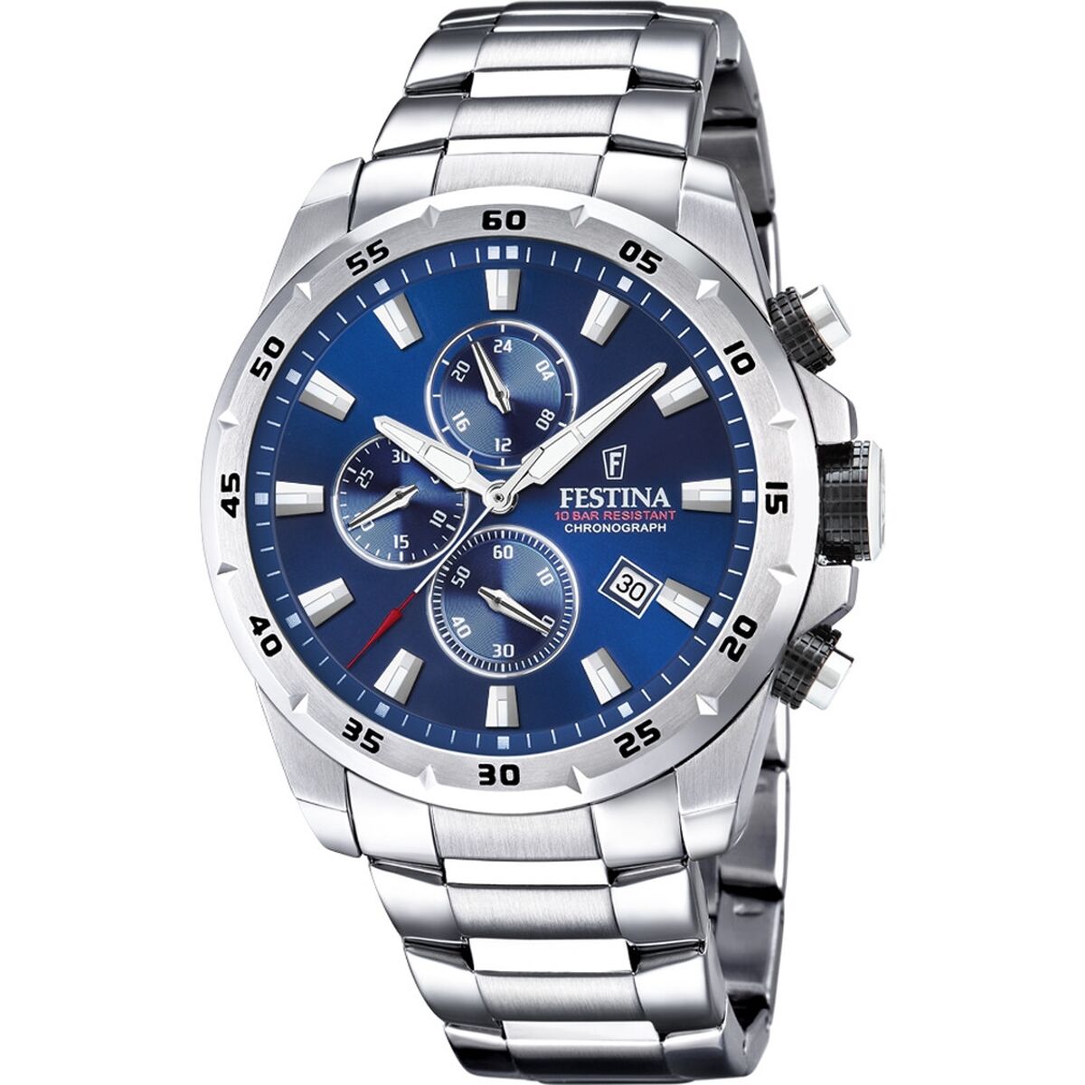 ceas barbati festina f20463/2 argintiu