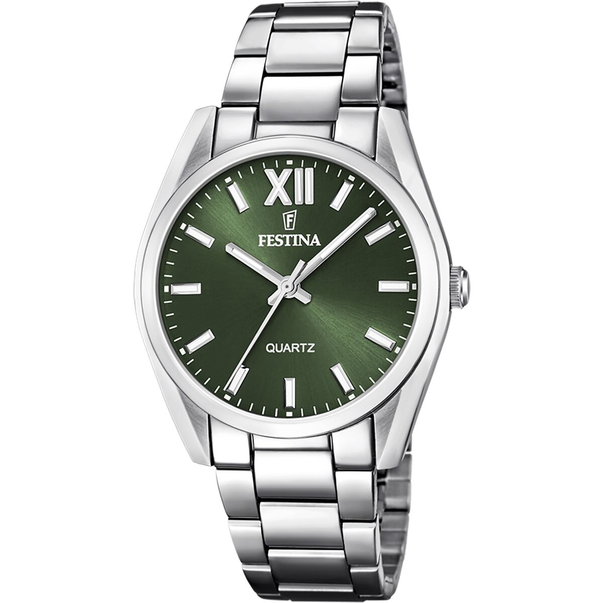 ceas barbati festina f20622/4 verde argintiu