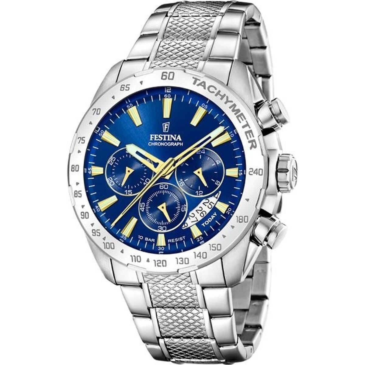 ceas barbati festina f20668/2 argintiu