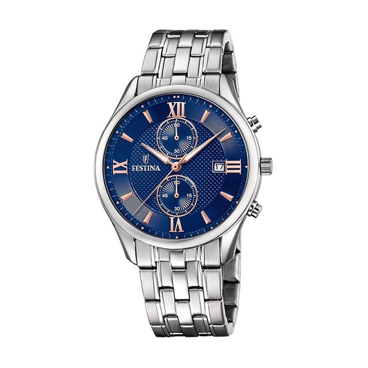 ceas barbati festina f6854/6 argintiu