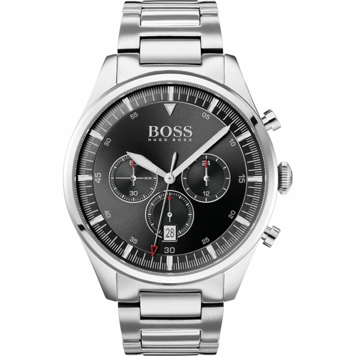 ceas barbati hugo boss negru argintiu (recondiÈionate b)