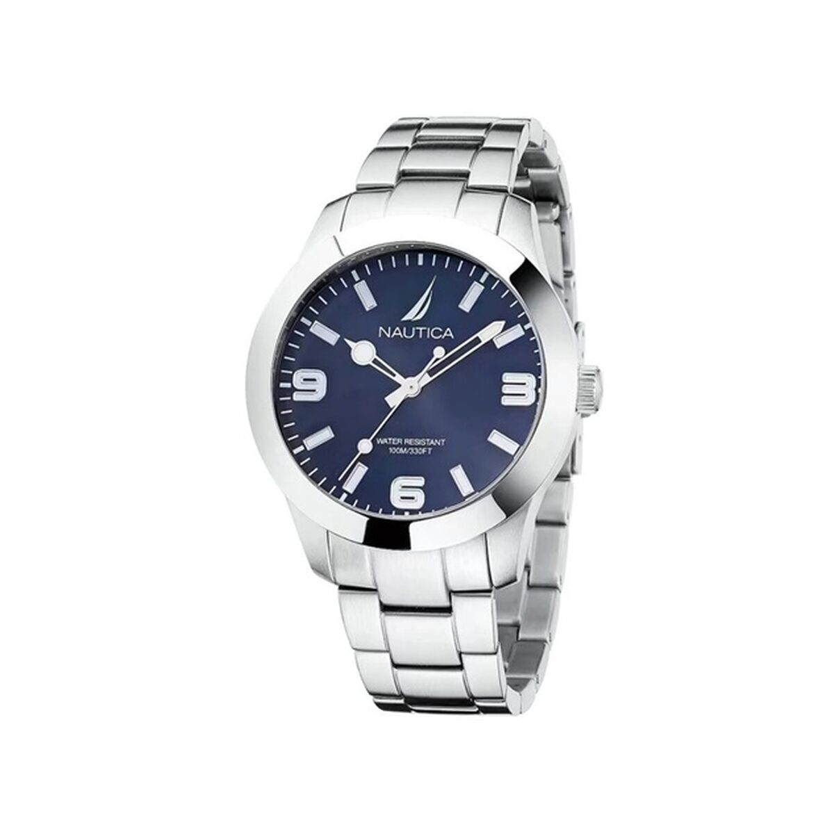 ceas barbati nautica argintiu Ã 42 mm