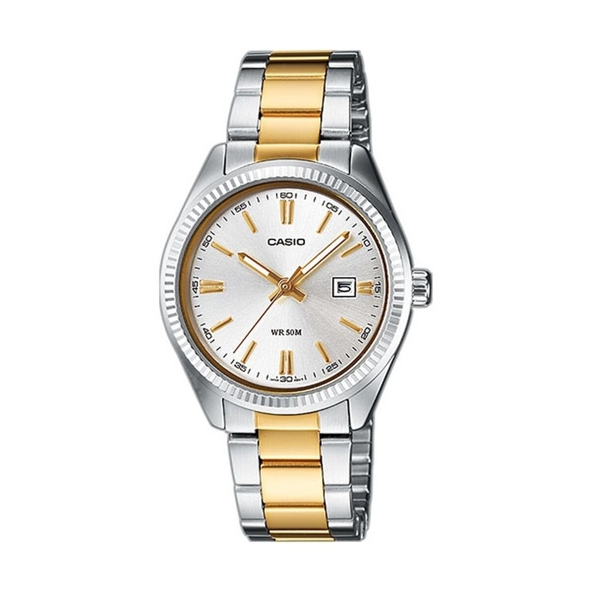 ceas dama casio lady date two tones (diam. 30 mm)