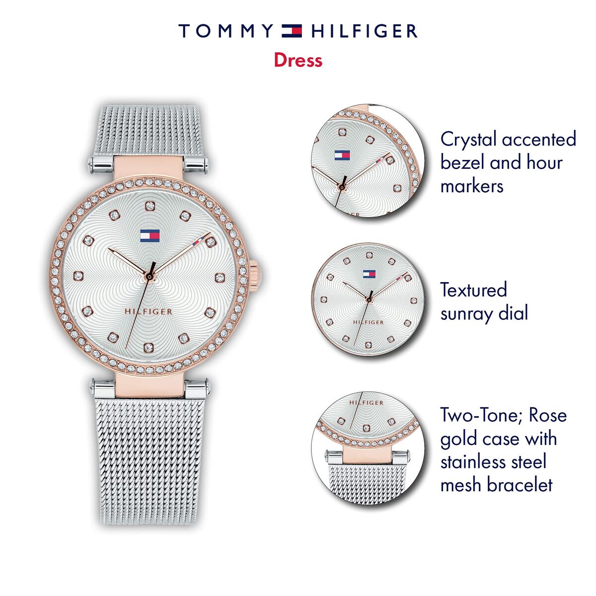 ceas dama tommy hilfiger (diam. 32 mm)