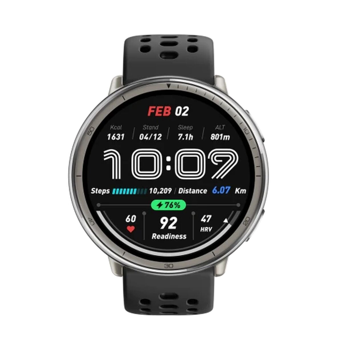 husă pentru mobil amazfit active 2 negru argintiu Ø 44 mm