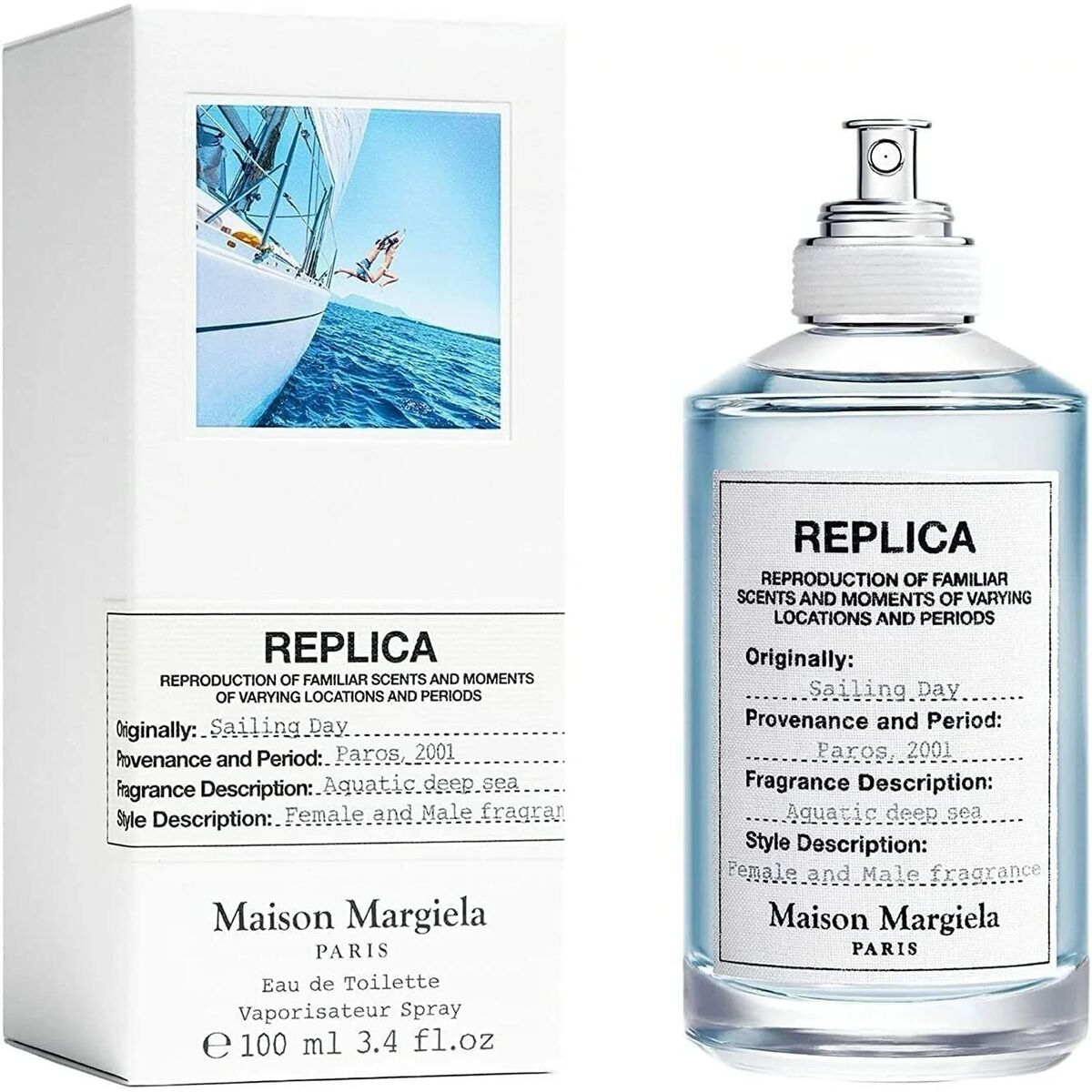 parfum unisex maison margiela replica sailing day edt 100 ml