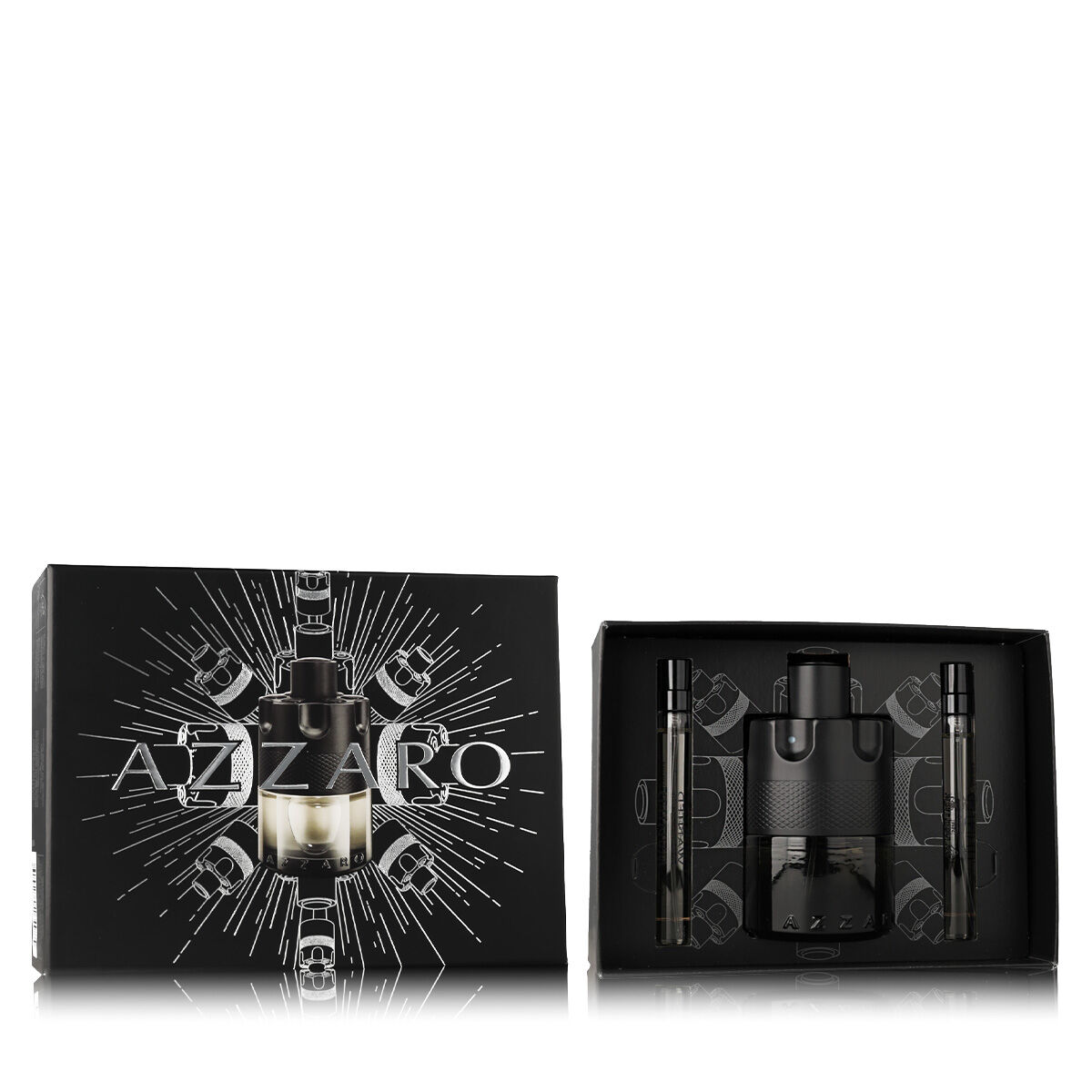 set de parfum barbati azzaro the most wanted intense edt 3 piese