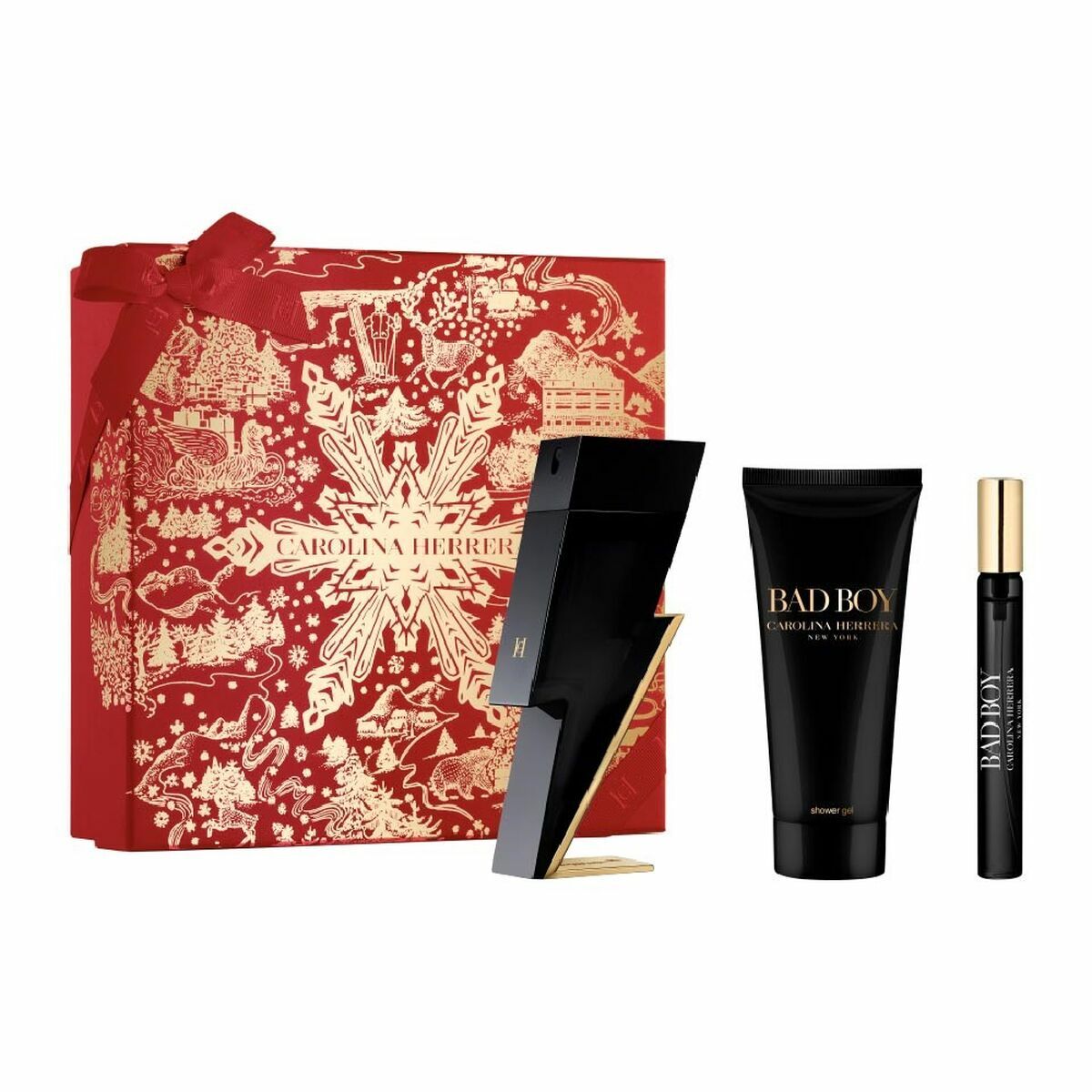 set de parfum barbati carolina herrera bad boy edt 3 piese