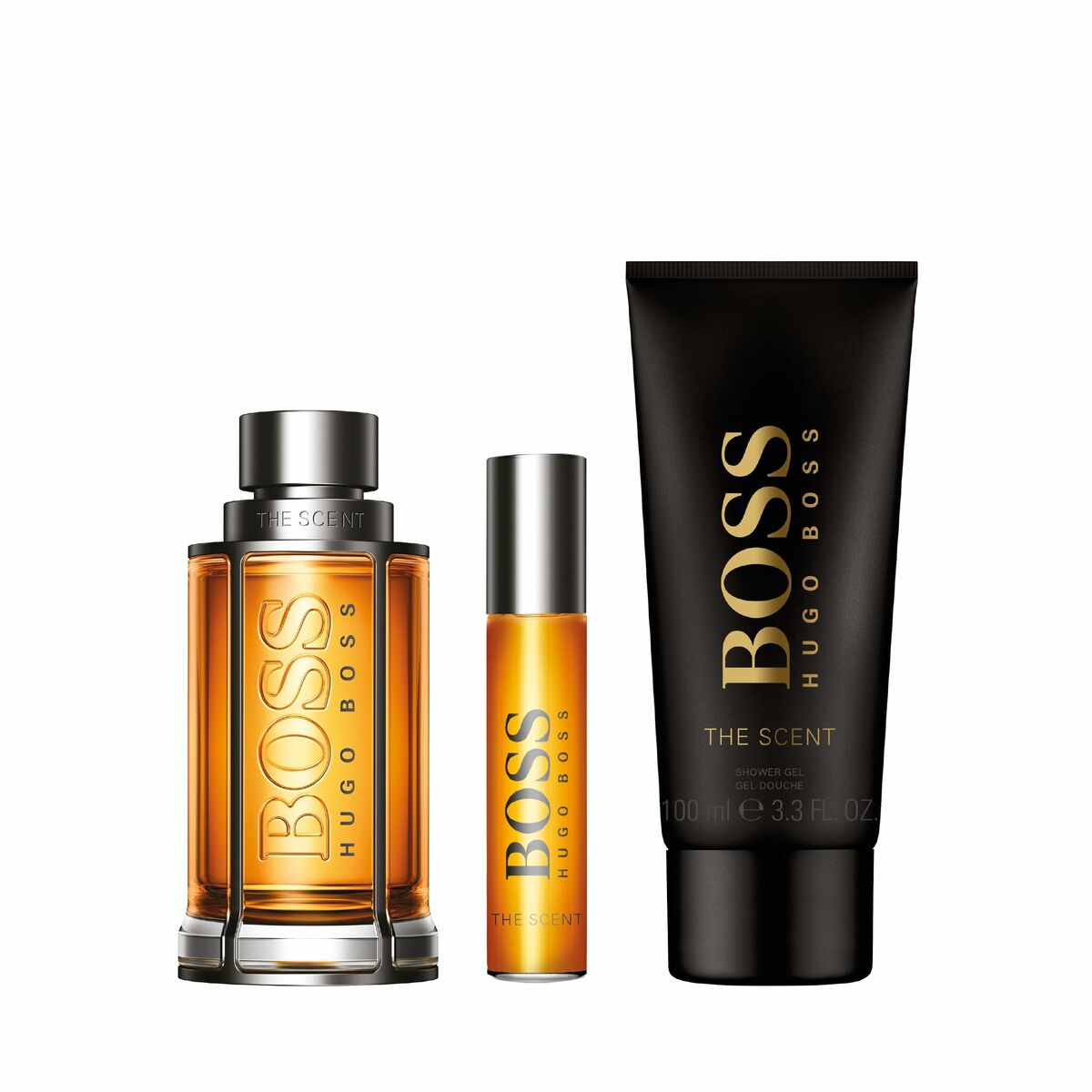 set de parfum barbati hugo boss edt boss the scent 3 piese