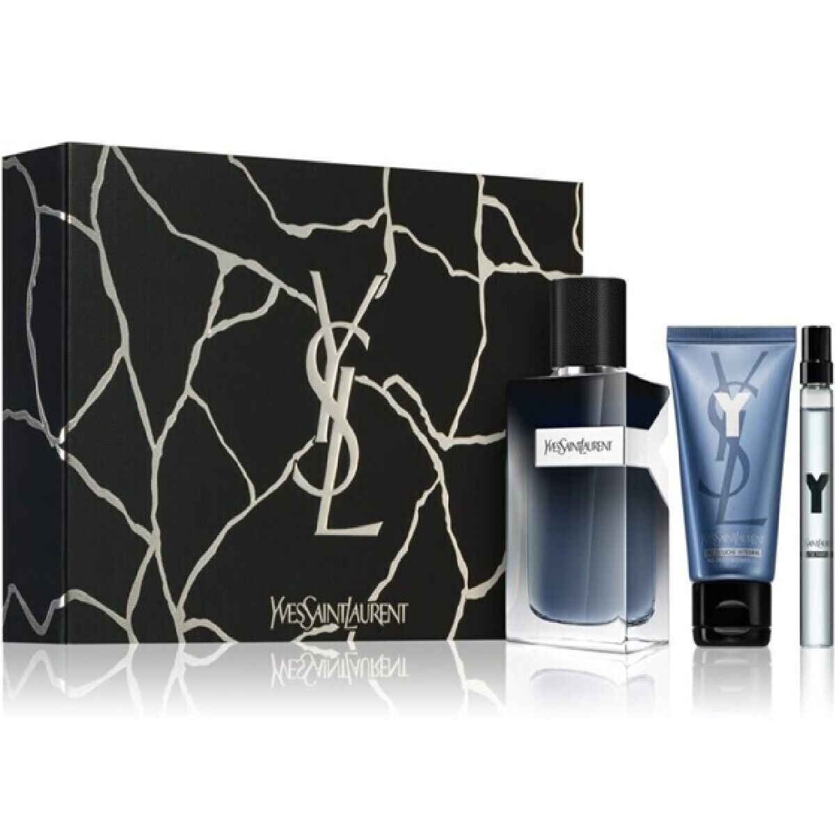 set de parfum barbati ysl y edp 3 piese