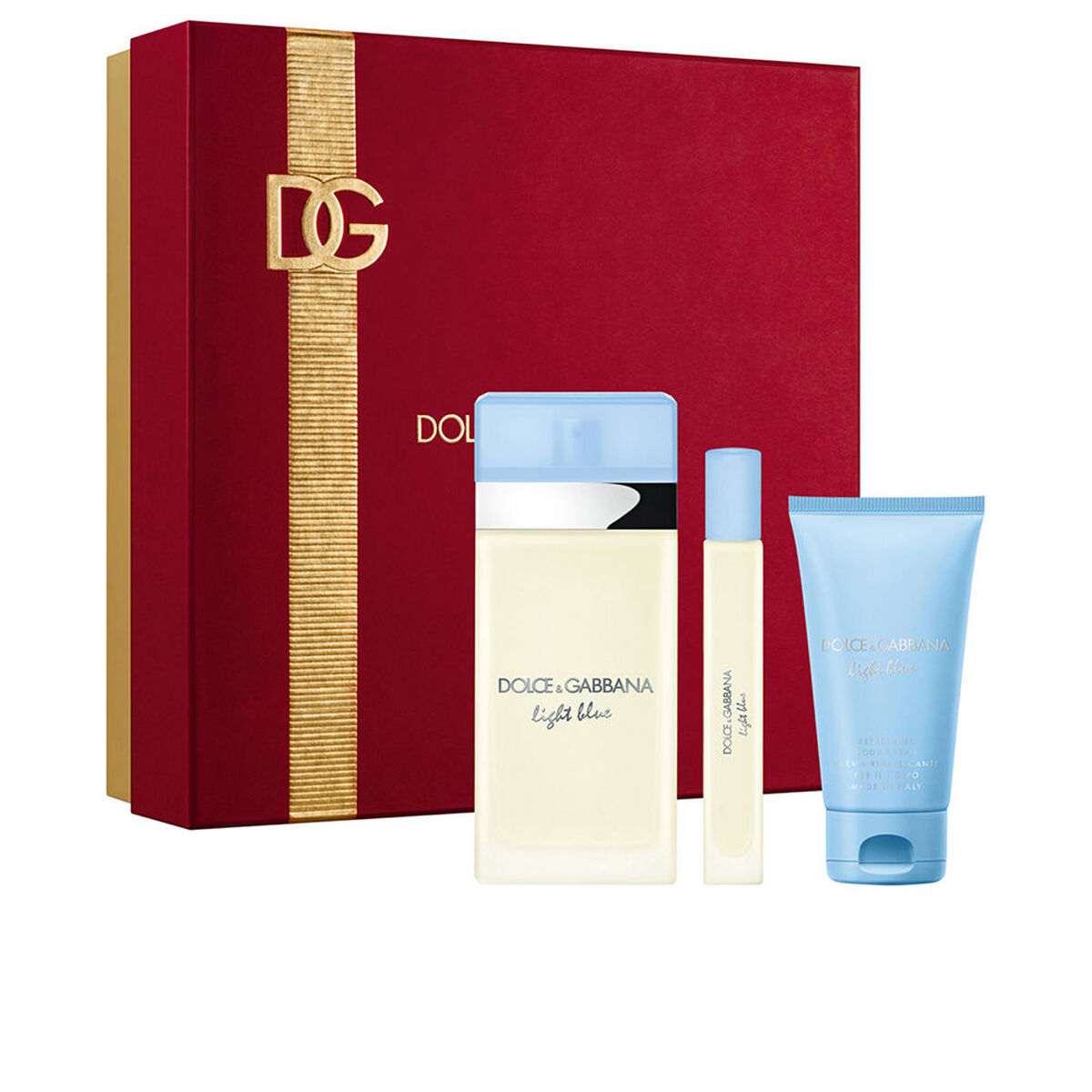 set de parfum femei d&g light blue pour femme edt