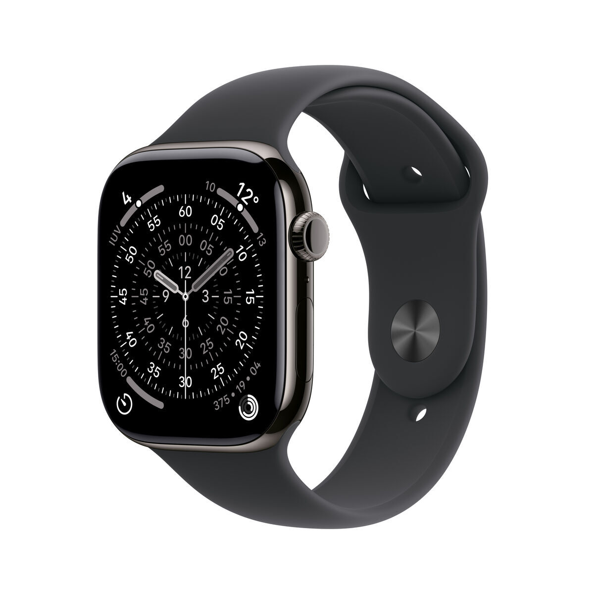 smartwatch apple mfd24ql/a negru titaniu slate 46 mm