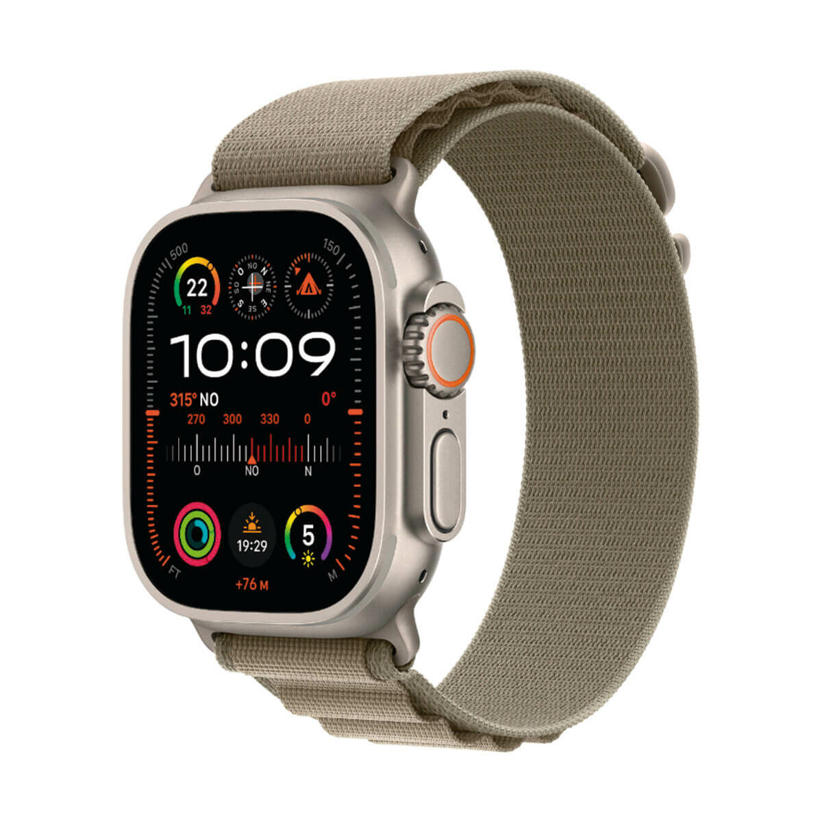smartwatch apple mrf03fd/a titaniu măslină 49 mm