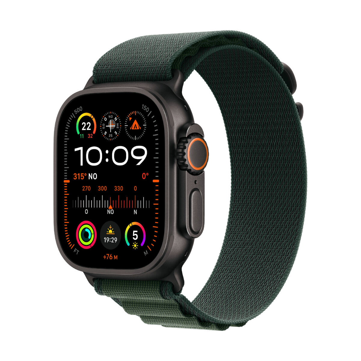 smartwatch apple mx4q3fd/a verde 1,92" 49 mm