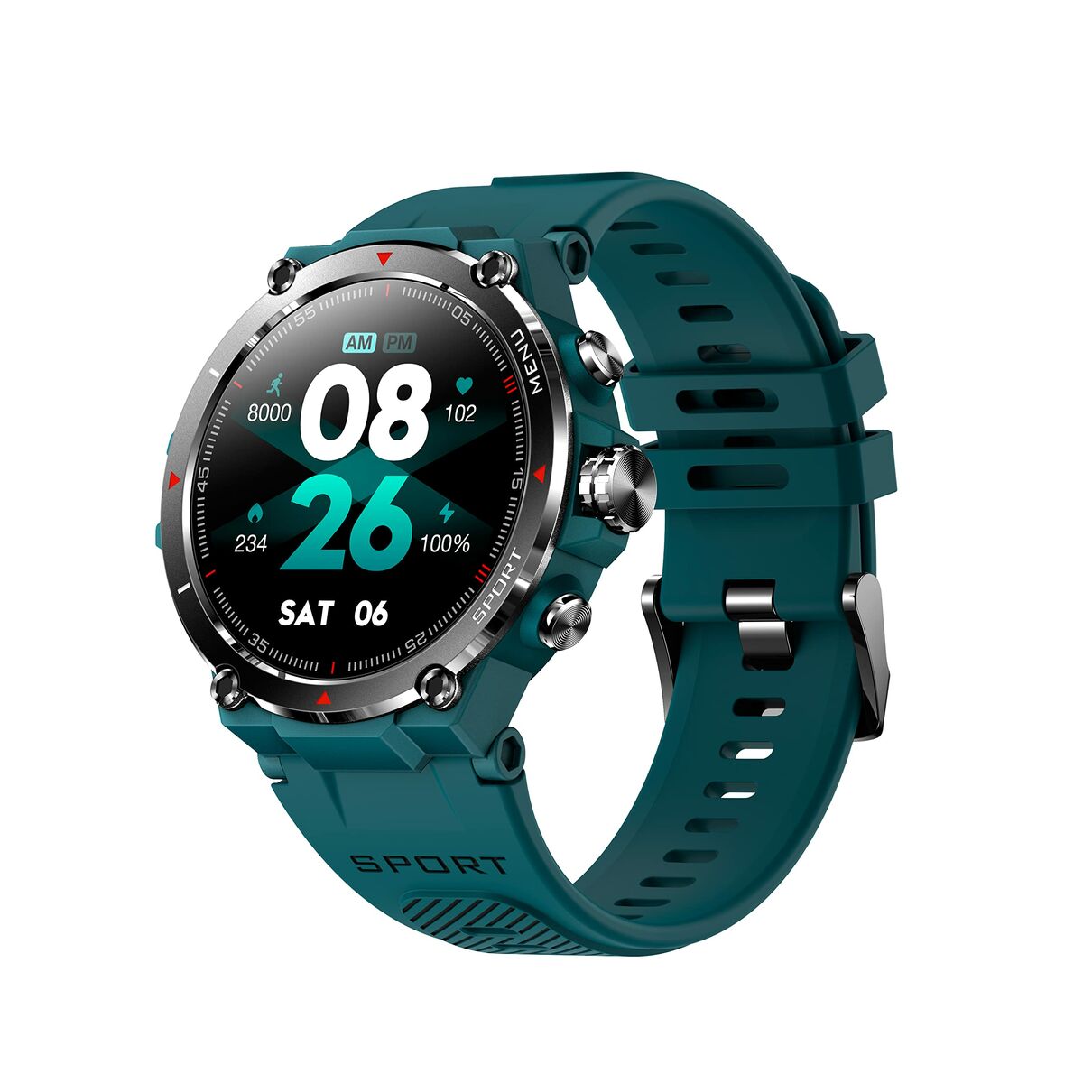 smartwatch dcu strava cyan 1,3"
