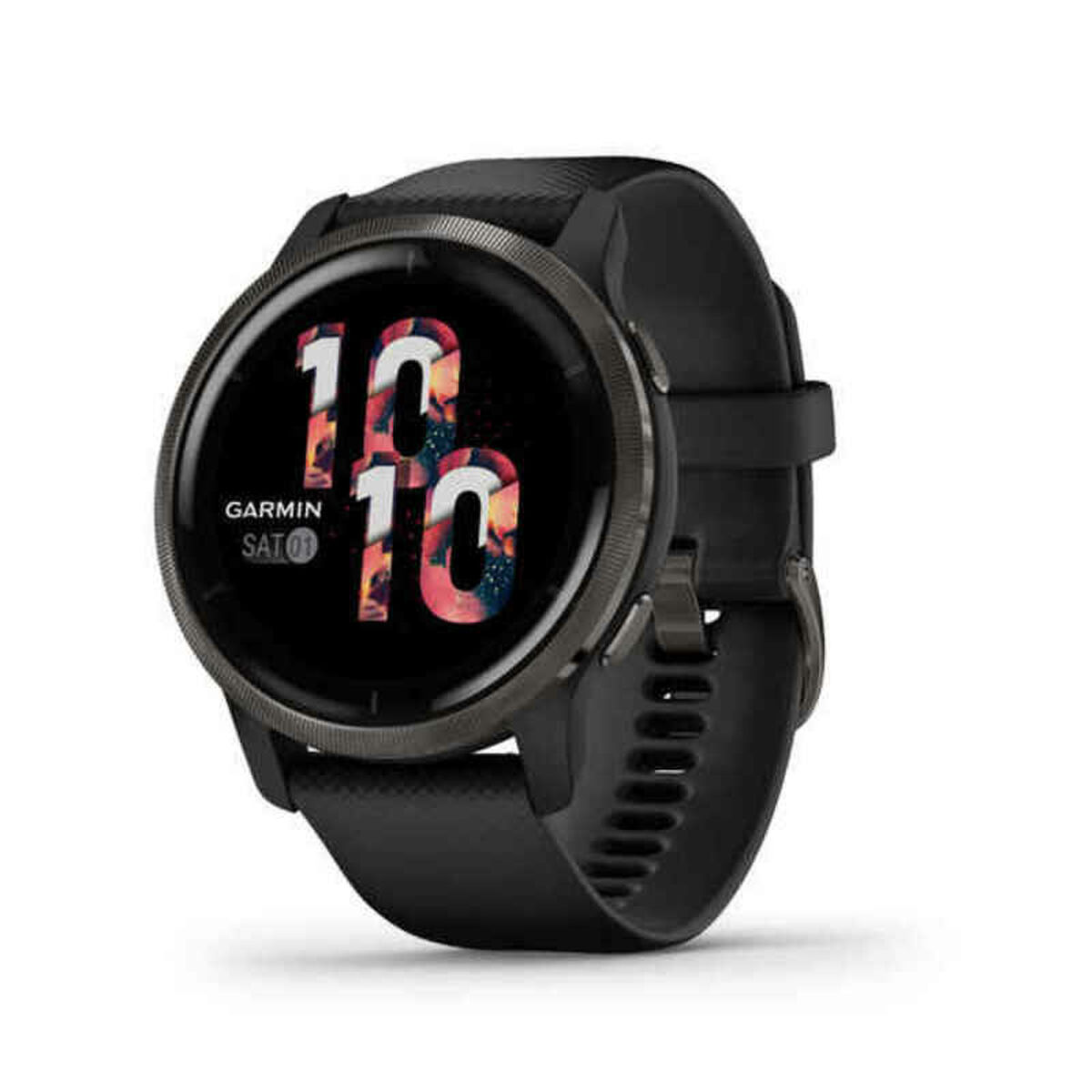 smartwatch garmin 010 02430 11 alb negru aur 1,3" 34,5 mm