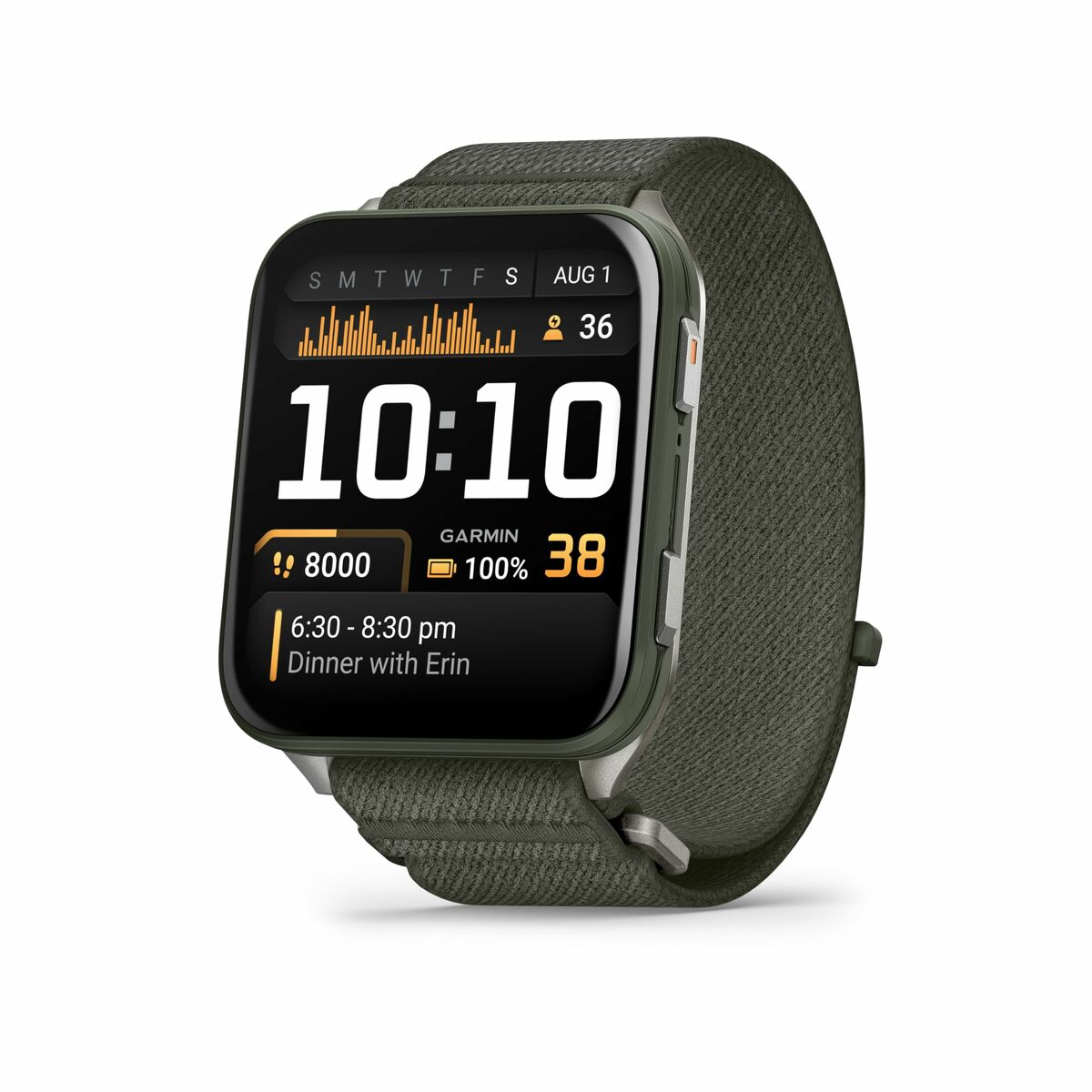 smartwatch garmin 010 02980 03 negru verde gri slate