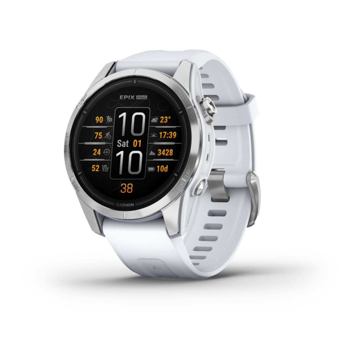 smartwatch garmin epix pro alb negru argintiu 1,2"