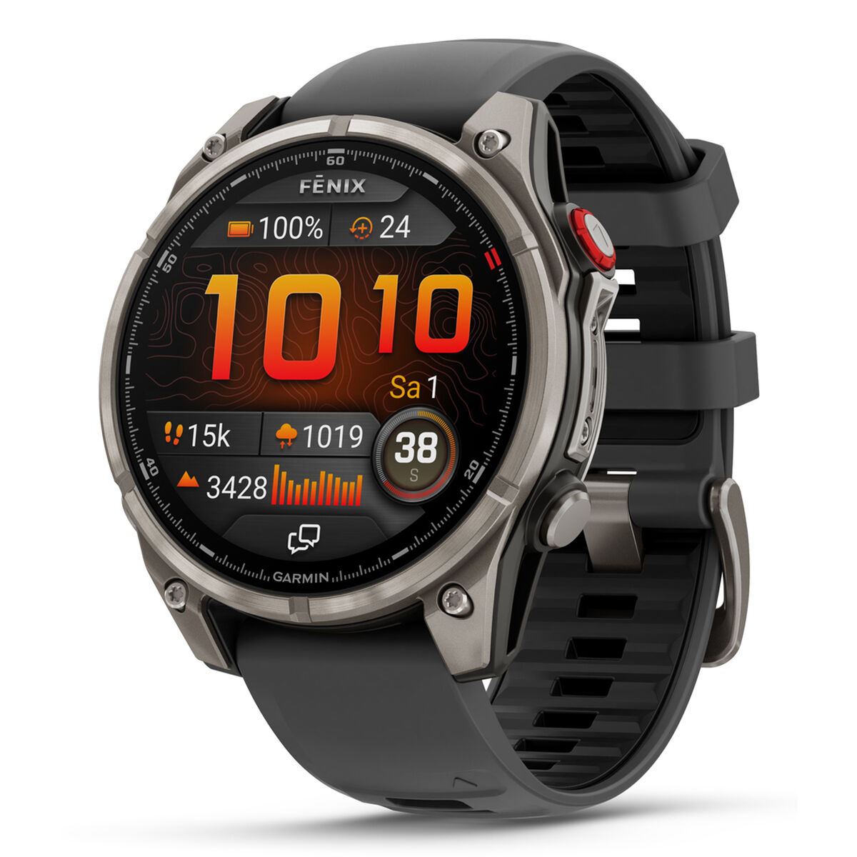 smartwatch garmin fenix 8 pro negru gri grafit 1,4"