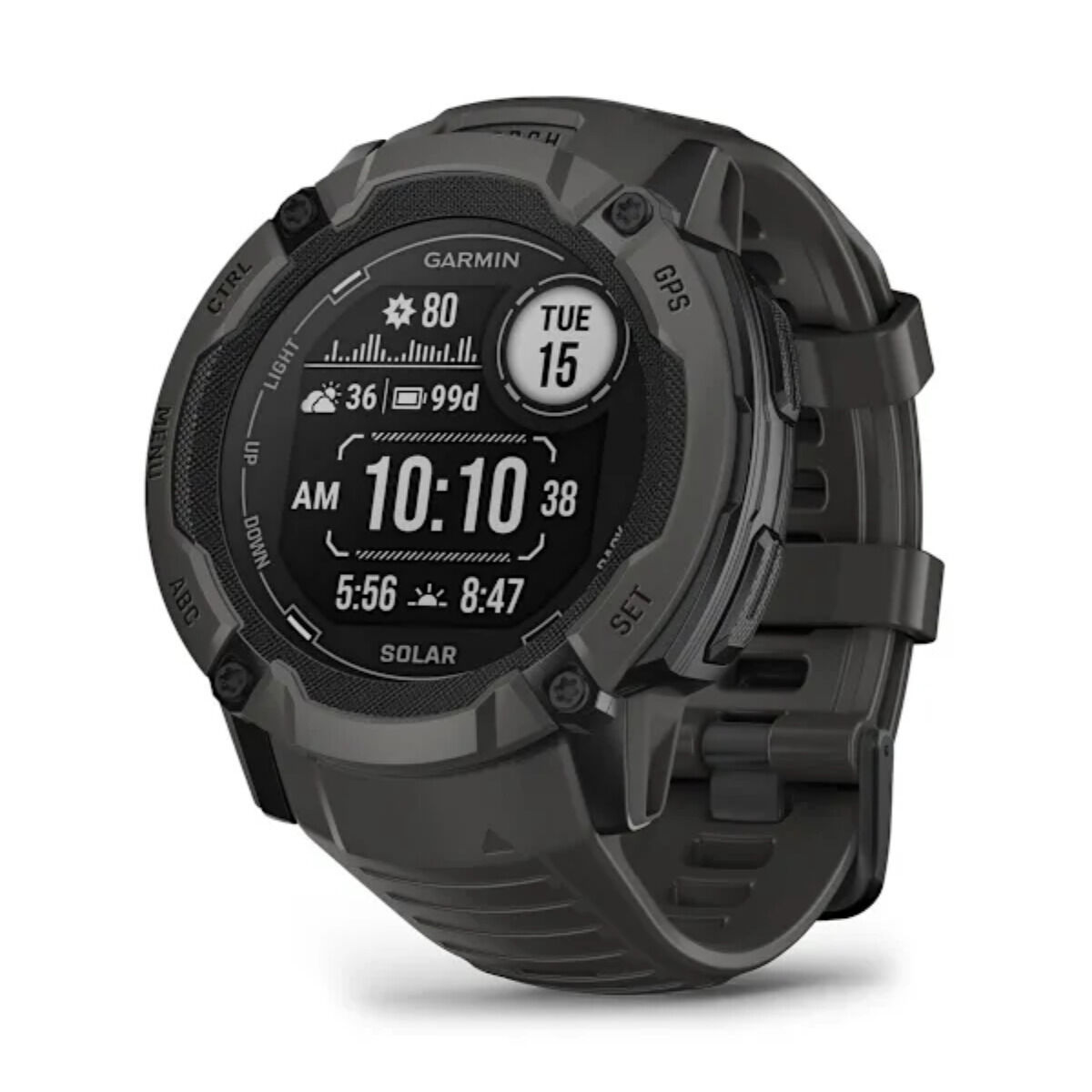 smartwatch garmin instinct 2x solar negru 1,1" Ø 50 mm