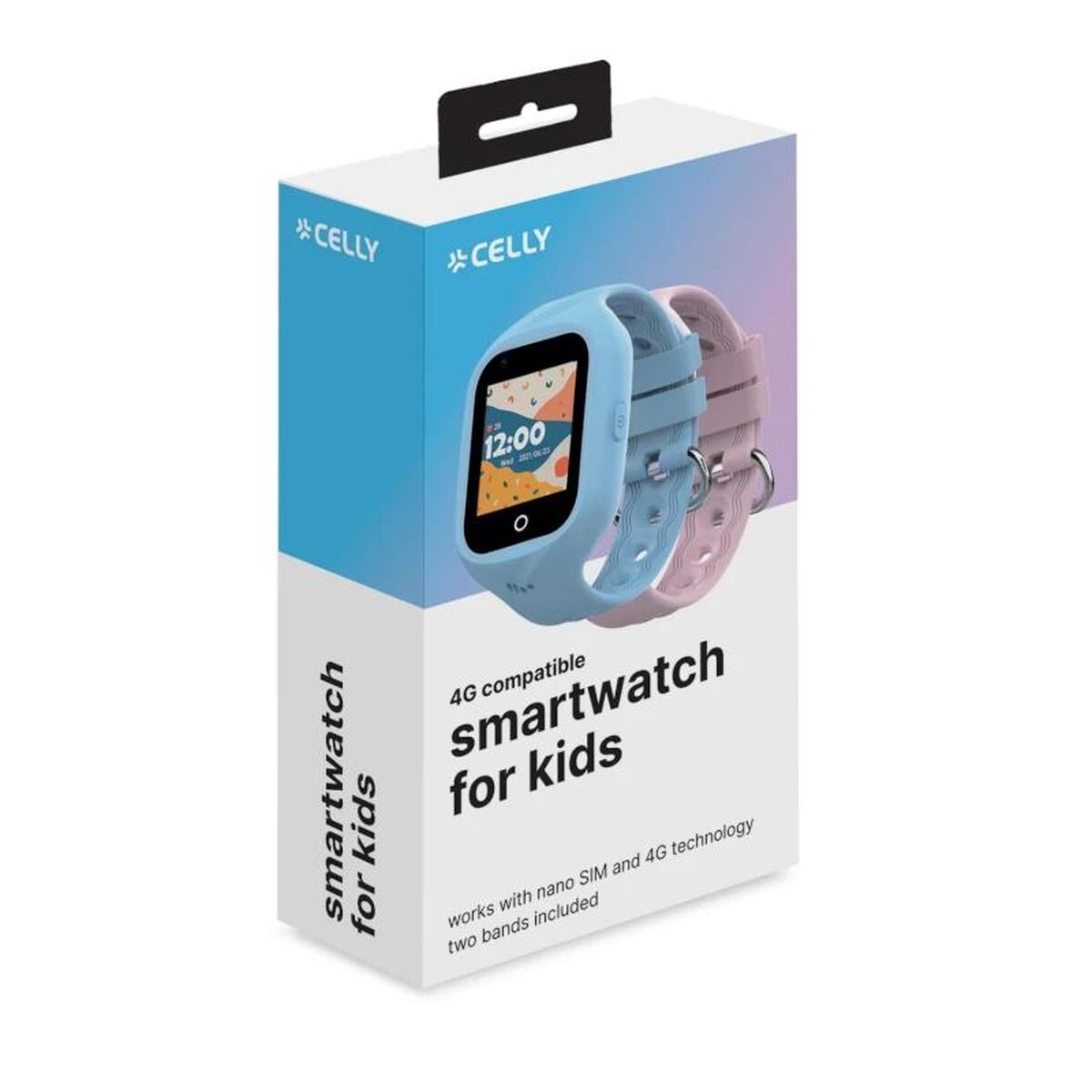 smartwatch pentru copii celly kidswatch4g 1,4" negru